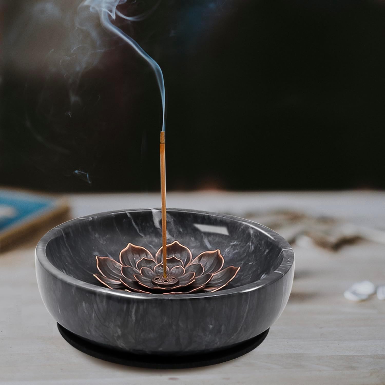SuperLarge Handmade Ceramic Incense Holder with 9 Holes
