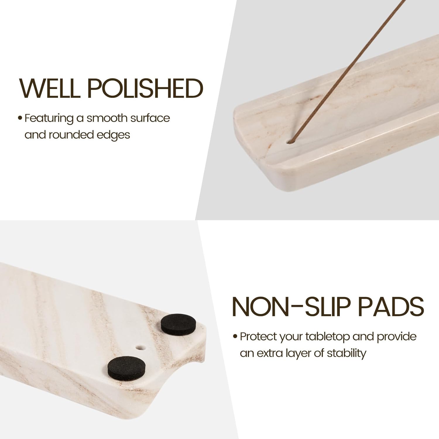 Koville Marble Incense Holder for Sticks