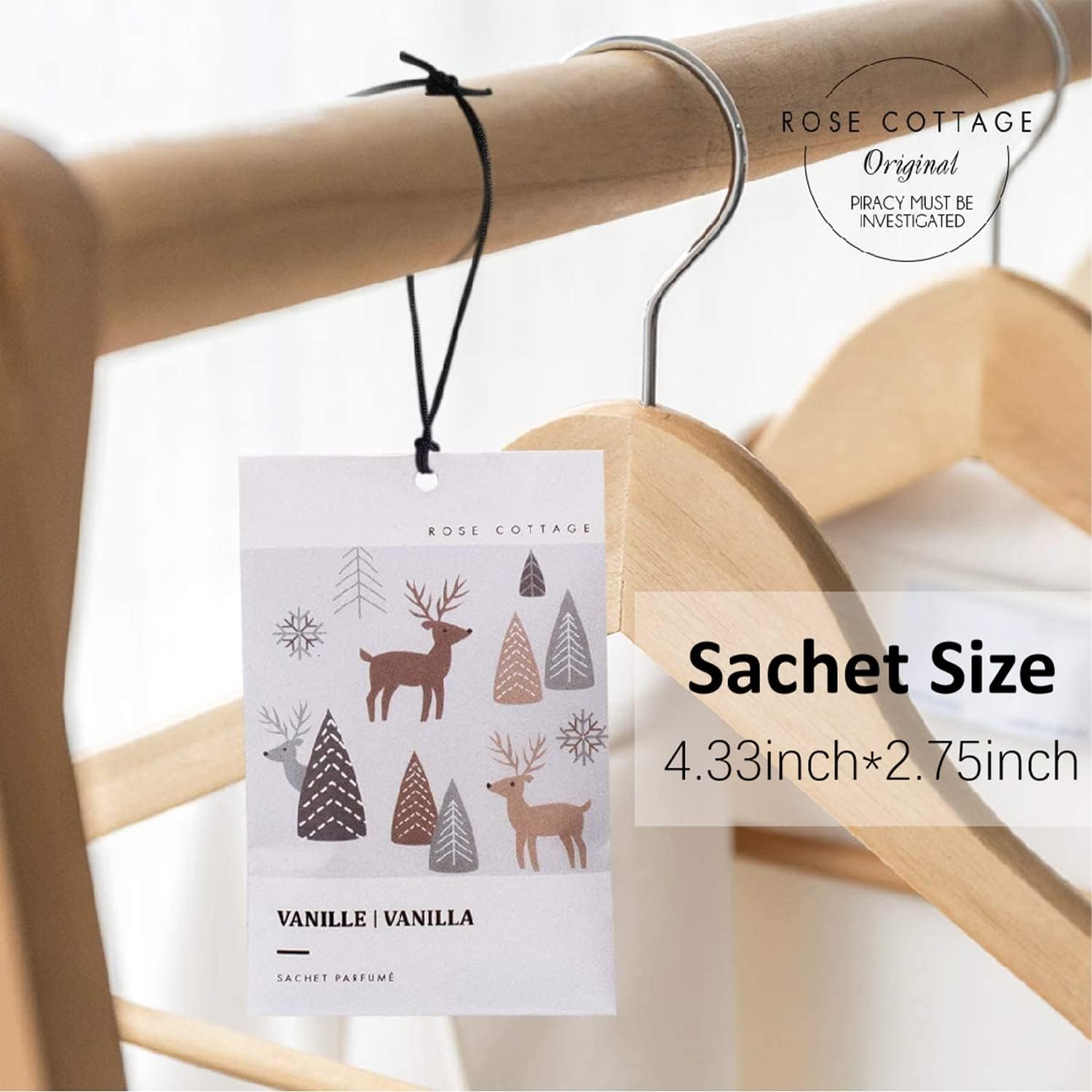 12 Pack Vanilla Scented Drawer Deodorizer Sachets