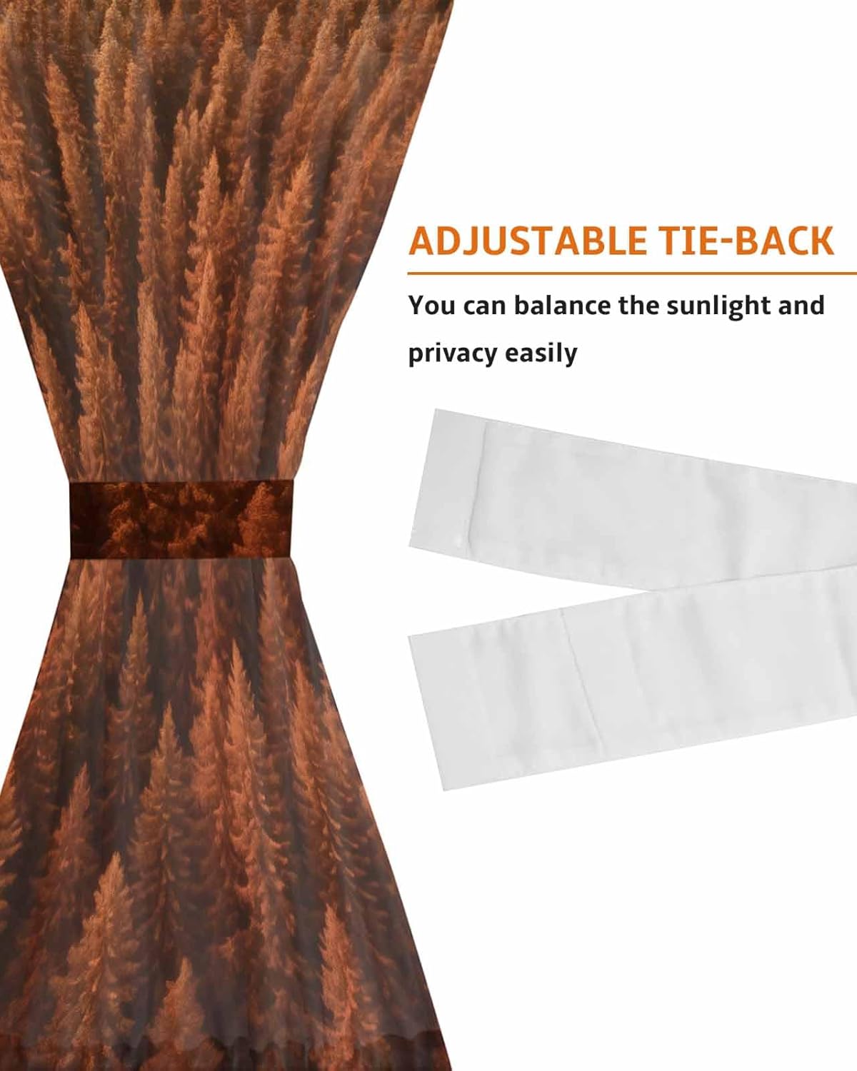Elegant Door Curtains with Tiebacks for French Doors