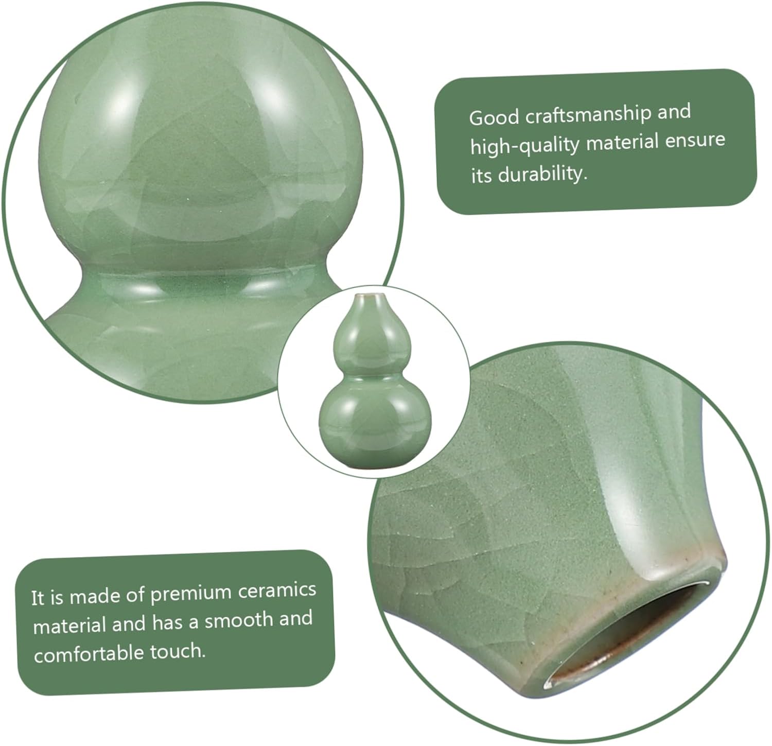 STOBAZA Ceramic Hydroponic Vase for Home Office Decor