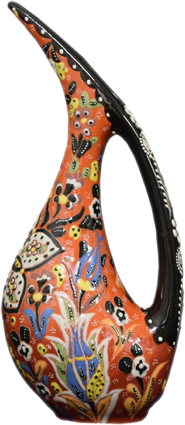 EliPOT Turkish 12 Inch Ceramic Swan Vase