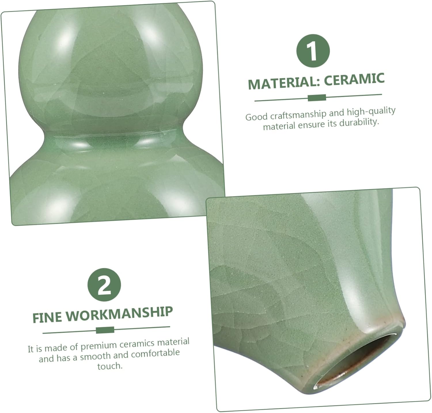 STOBAZA Ceramic Hydroponic Vase for Home Office Decor