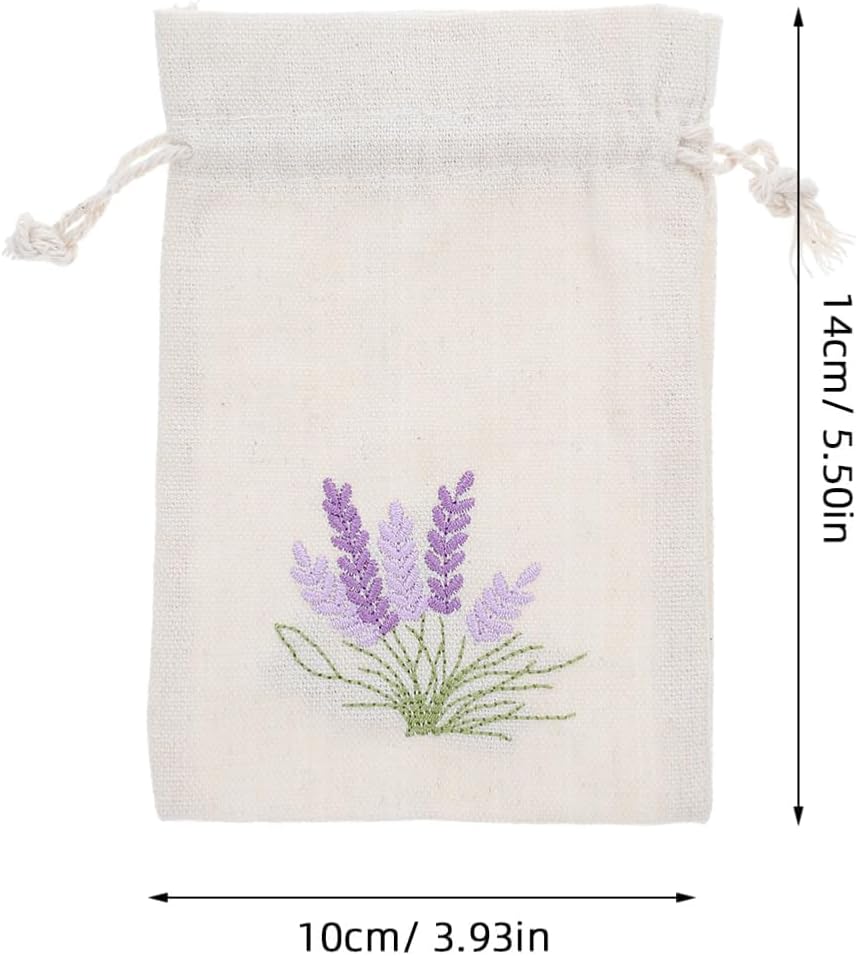 10pcs Lavender Cotton Drawstring Aromatherapy Bags