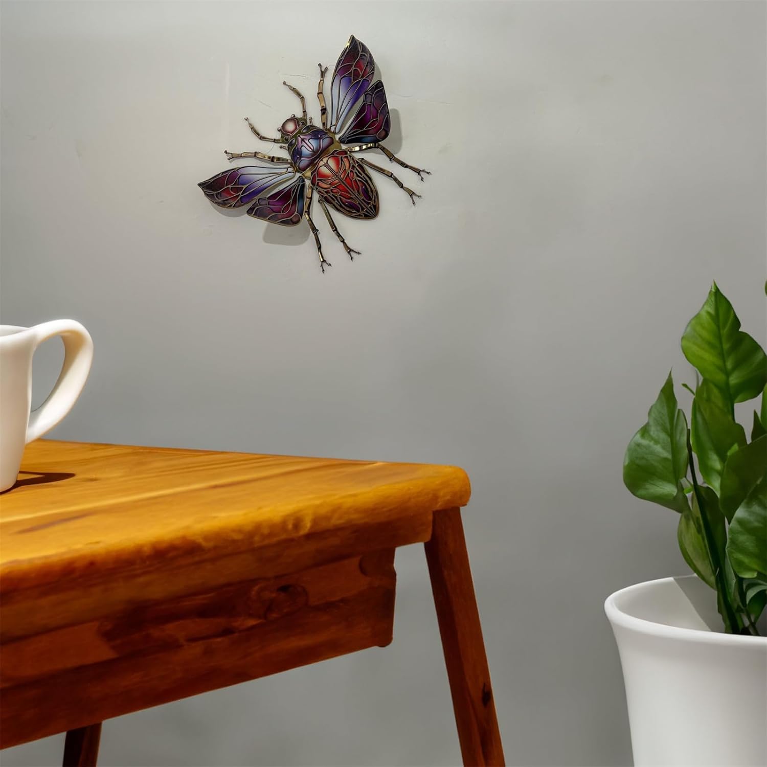 ZSYTF Metal Insect Wall Art Decoration Sculptures