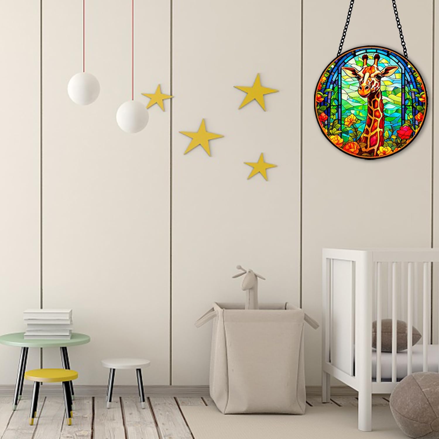 MATIHAY Giraffe Acrylic Wall Hanging - Funny Tropical Decor for Home and Party