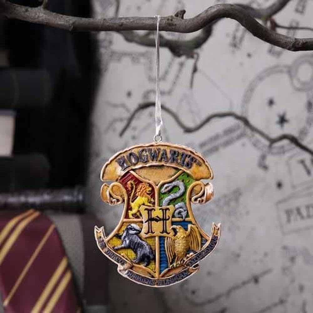 Nemesis Now Hogwarts Crest Hanging Ornament Yellow 8cm