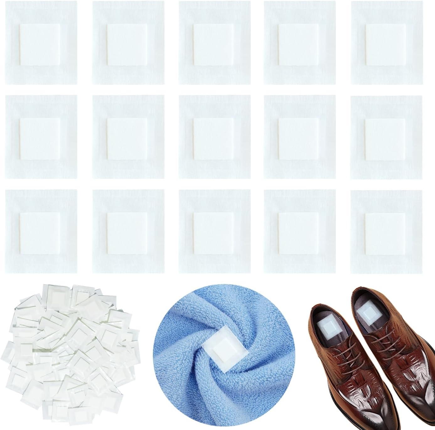 100 Pack Lavender Scented Sachets for Odor Control