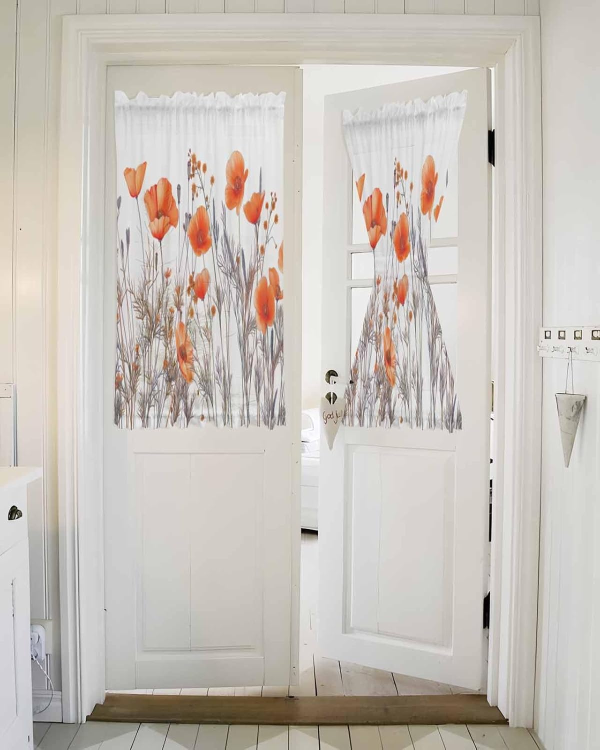 Door Curtains with Tiebacks for French Doors