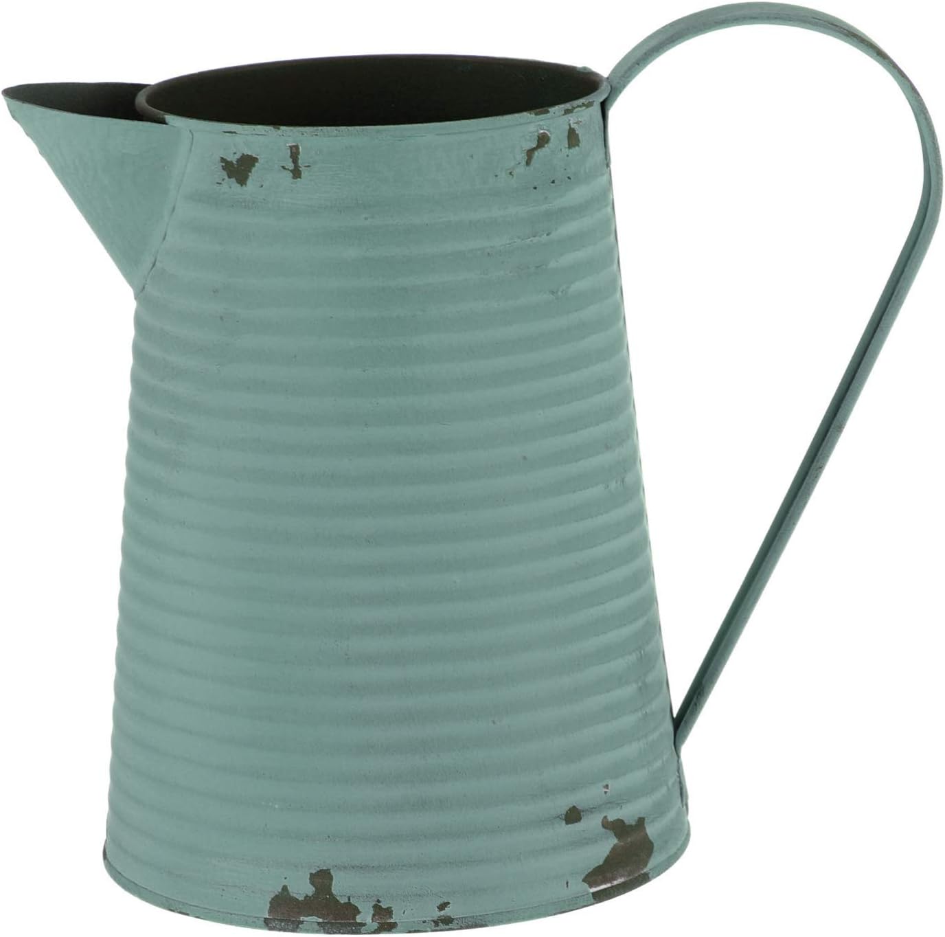 Cabilock Rustic Metal Flower Vase Vintage Pitcher