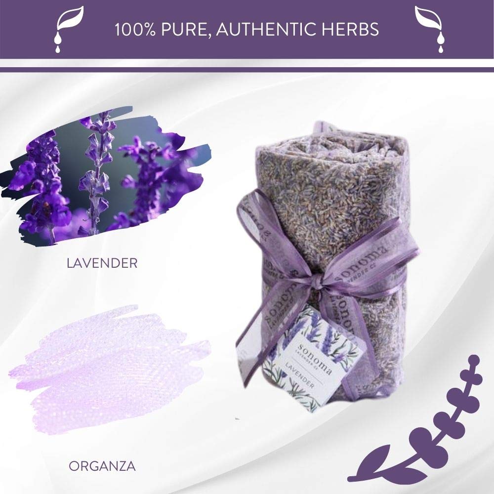 Sonoma Lavender Dried Lavender Sachets by the Yard for Drawers and Closets