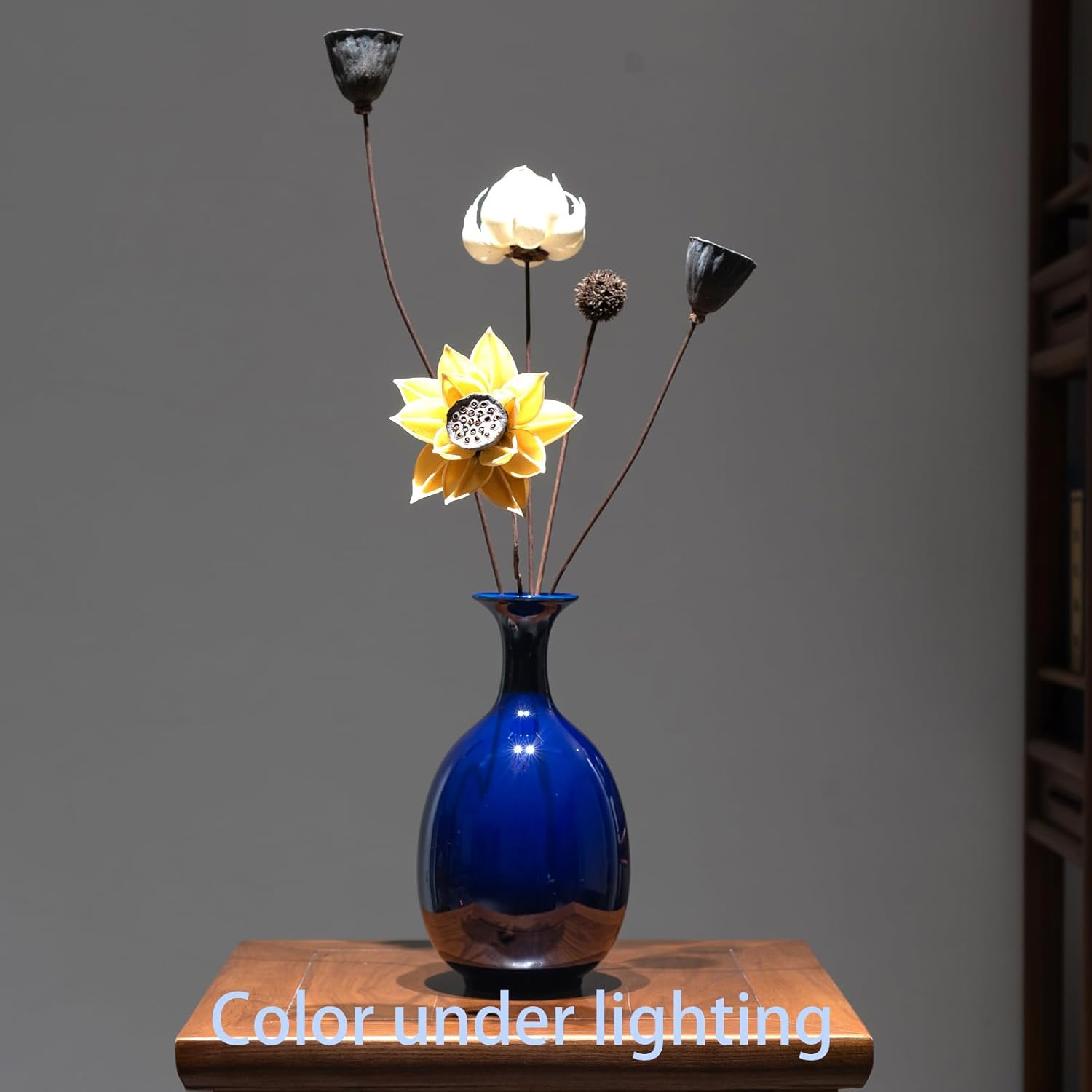 Altar Blue Ceramic Vase 866 Inch Handmade Decor