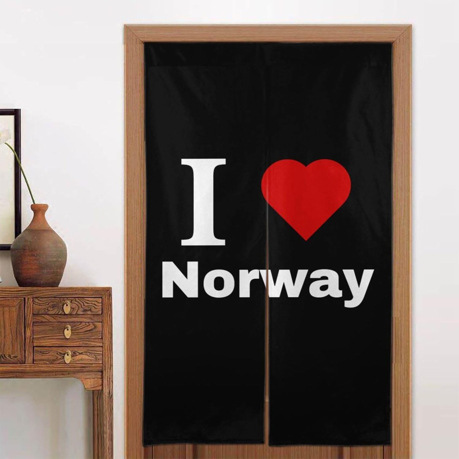 I Love Norway Blackout Curtains for Doorways