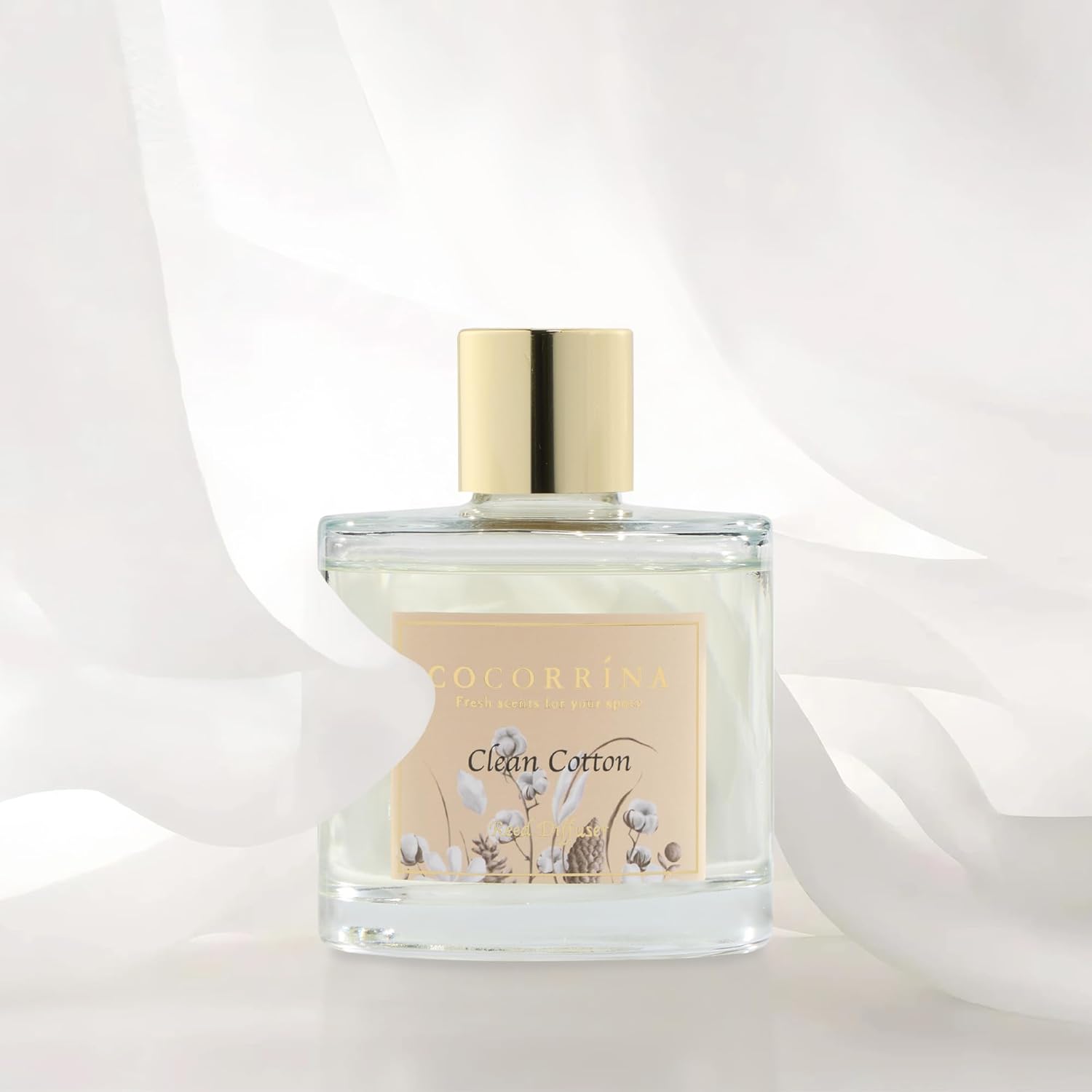 Cocorrna Reed Diffuser Set 67oz Fresh Cotton Scent Home Fragrance