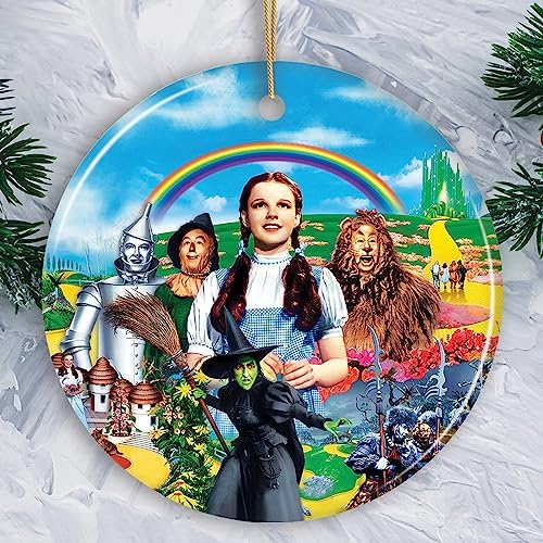 Vibrantly Colorful Wizard of Oz Christmas Ornament