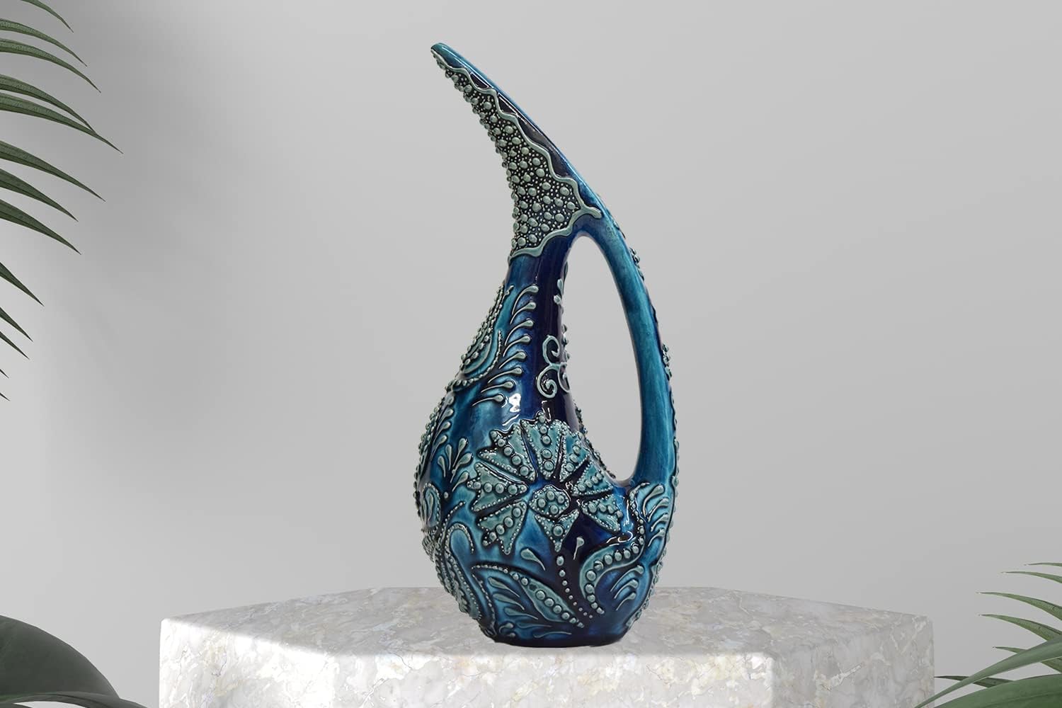 EliPOT Turkish 12 Inch Ceramic Swan Vase 1