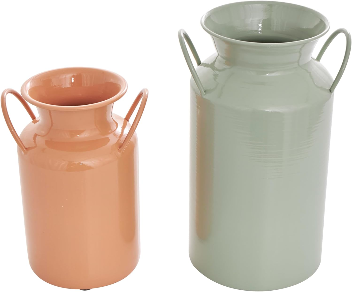 Deco 79 Multi Colored Metal Vase Set of 2