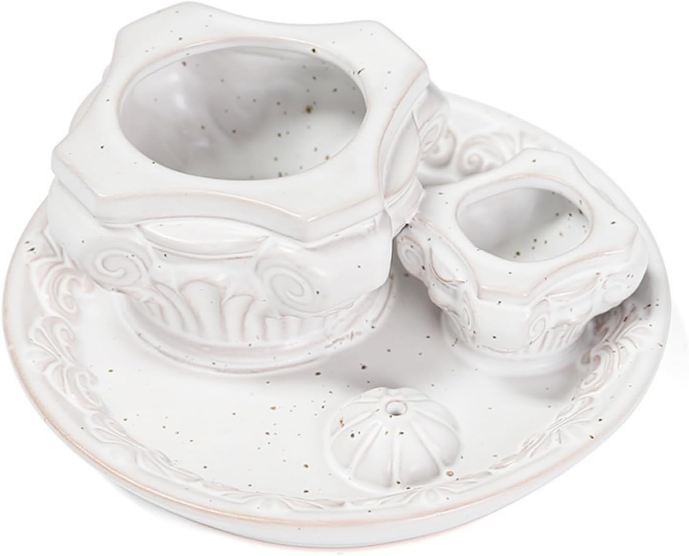 4-in-1 Ceramic Incense Holder with Ash Catcher