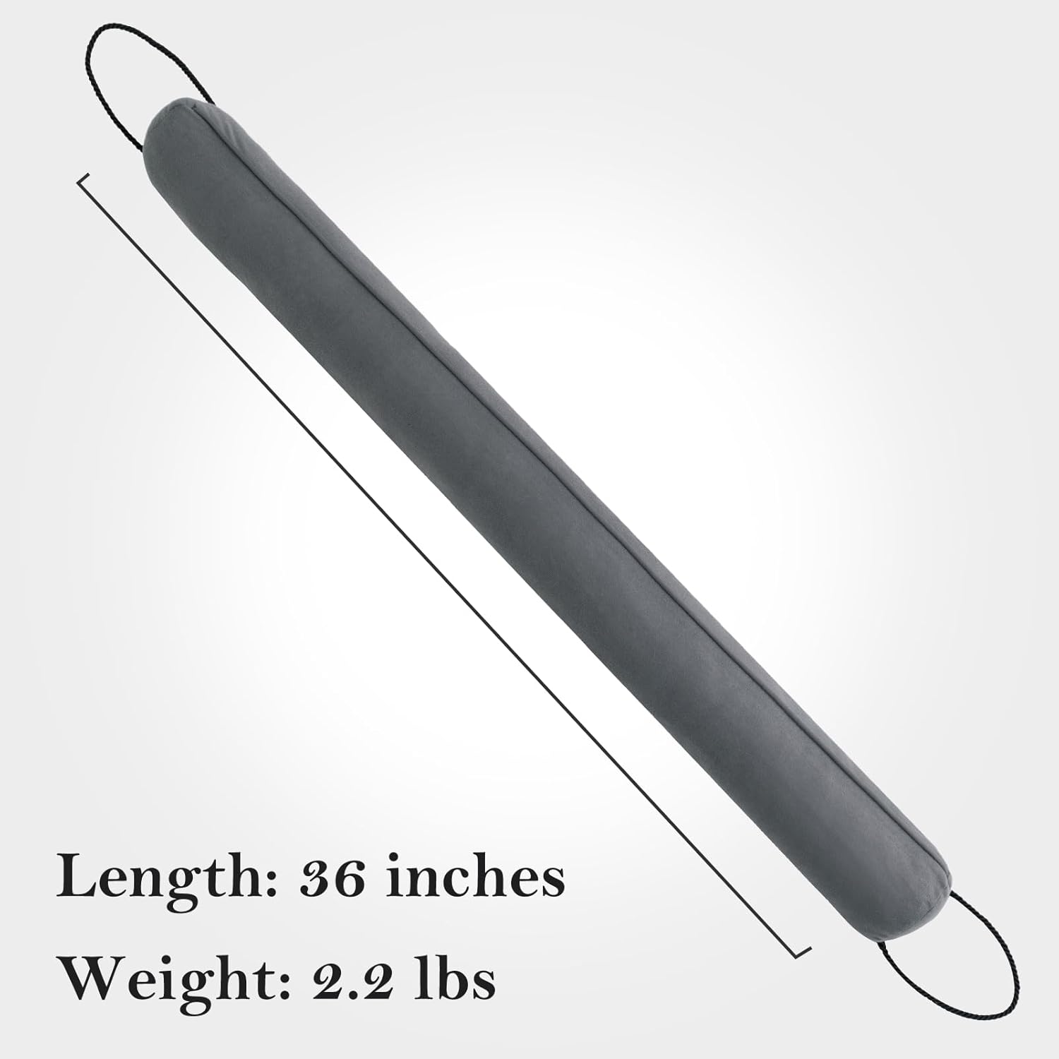 36 Inch Door Draft Stopper with Reusable Cover