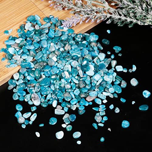 Rockcloud Blue Apatite Crystal Chips for Jewelry and Decoration
