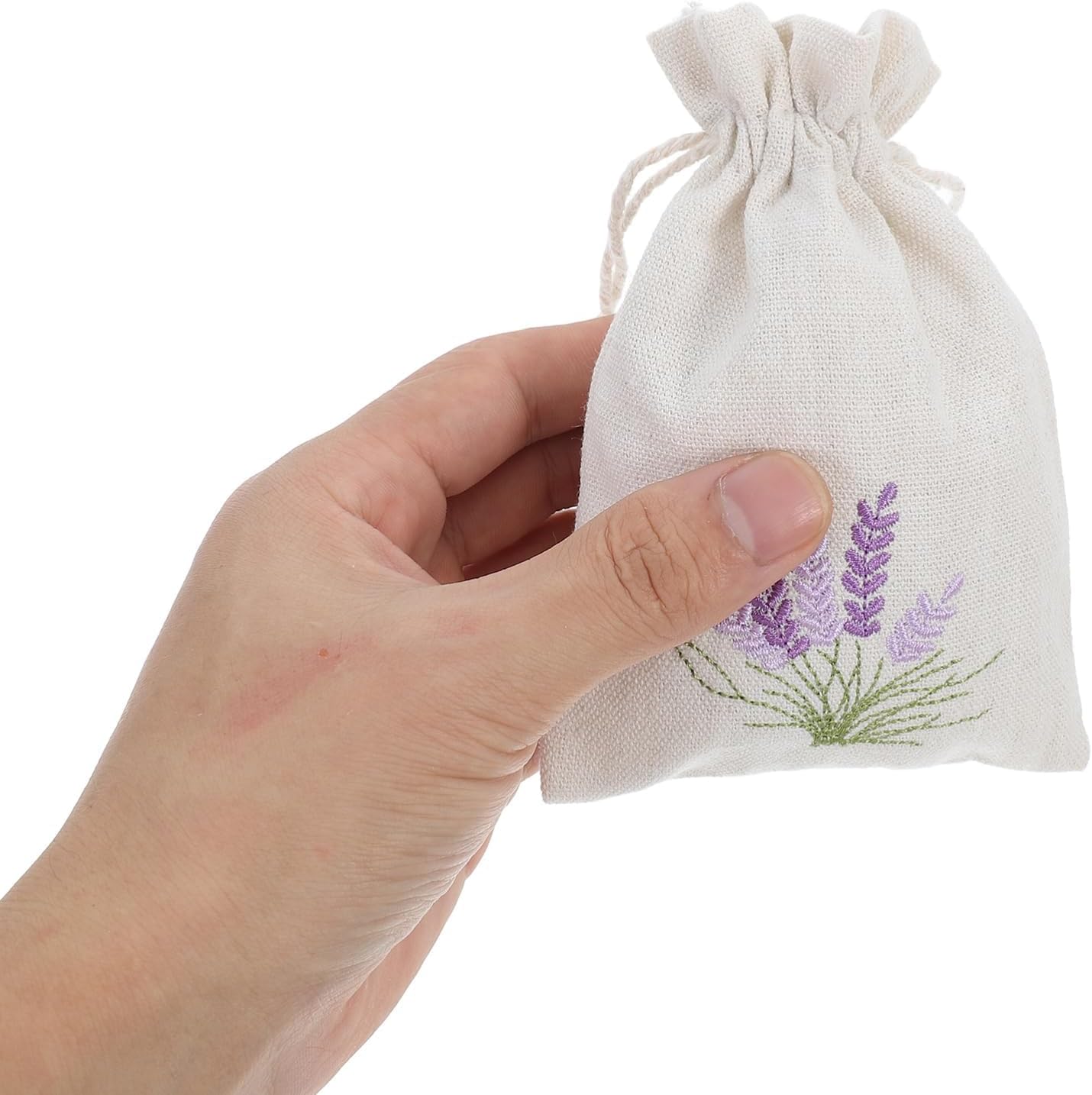 10pcs Lavender Cotton Drawstring Aromatherapy Bags