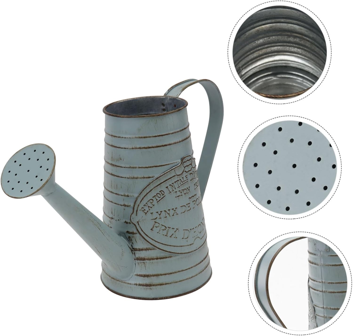 STOBAZA 1pc Antique Iron Flower Bucket Vintage Decor Vase