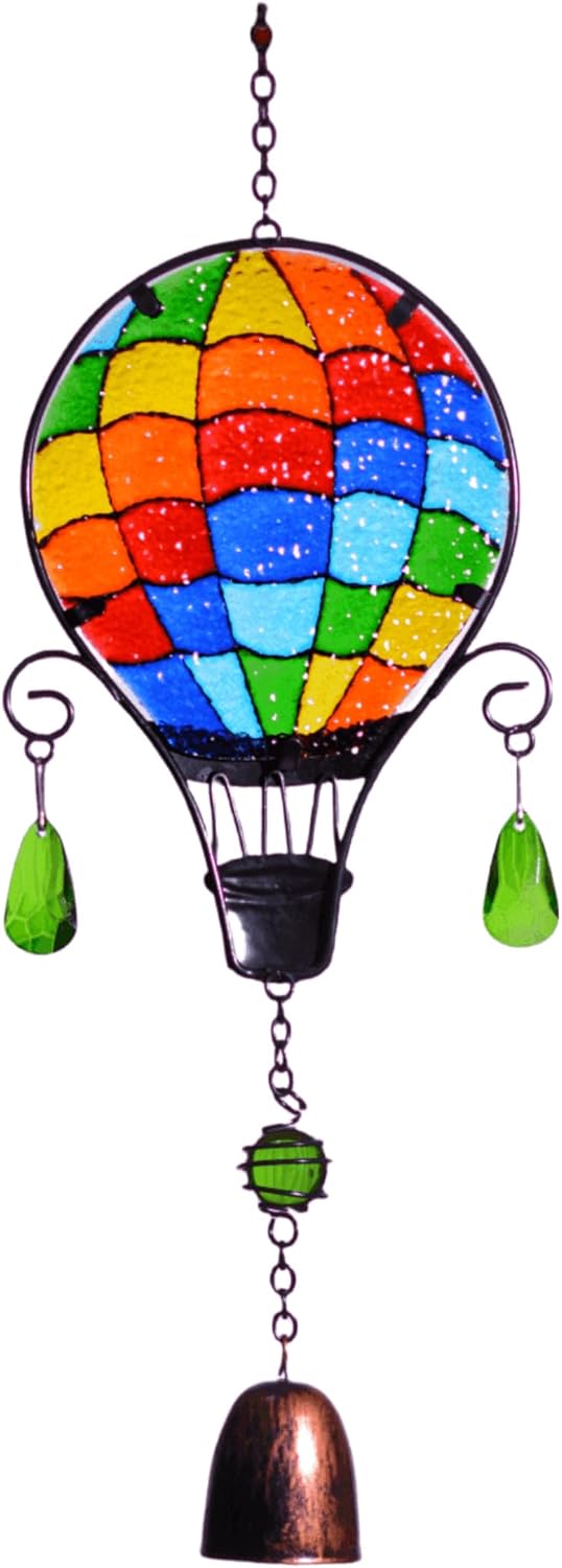 Hand-Painted Christmas Bell Stained Glass Suncatcher