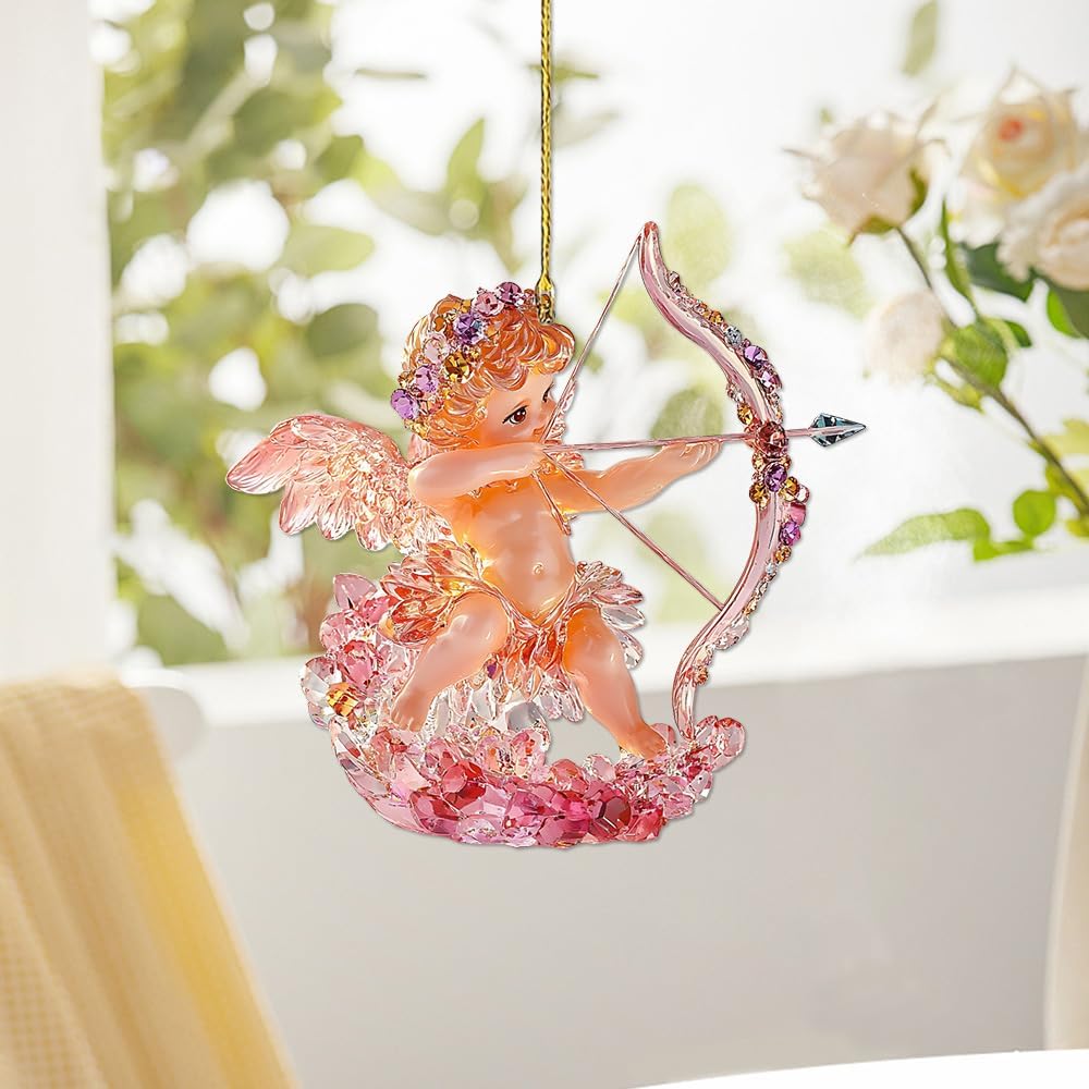 Crystal Effect Animal and Angel Hanging Decor Set