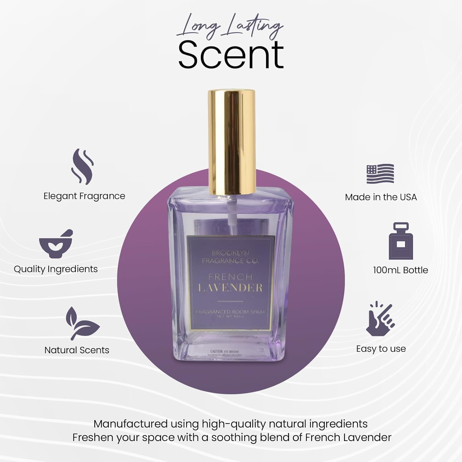 Brooklyn Fragrance Co Everyday Room Spray - Premium French Lavender