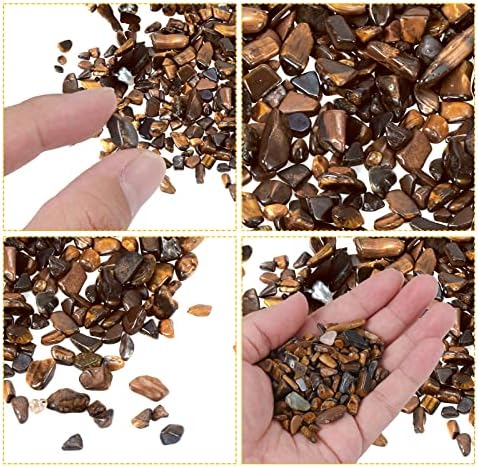 MECCANIXITY Brown Tumbled Stones for Aquarium Vase Decoration