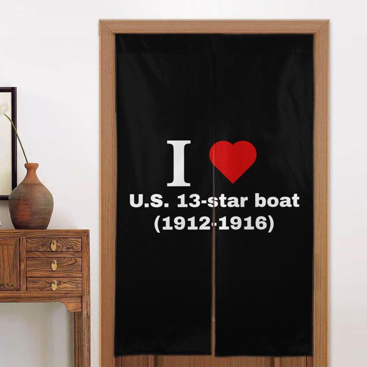 I Love US 13-Star Boat Blackout Curtains for Doorway