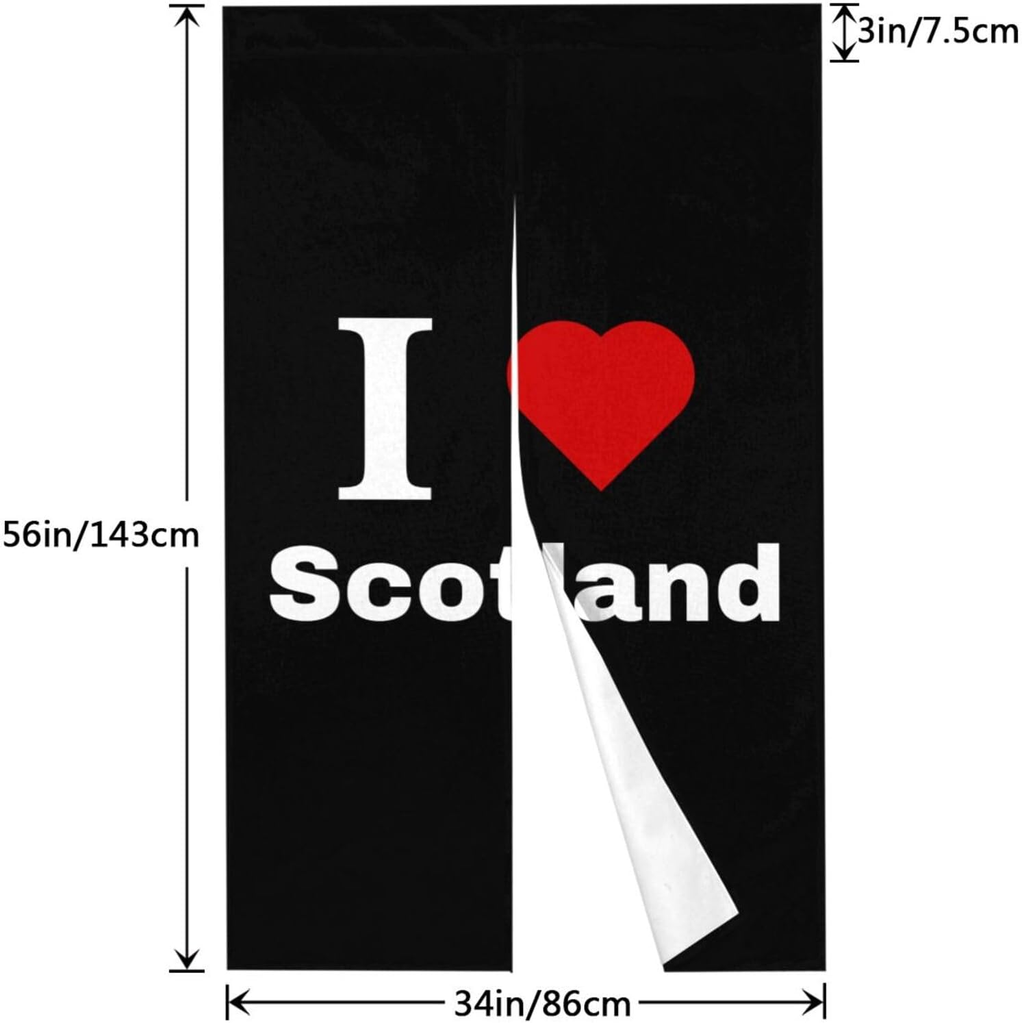 MULIHU I Love Scotland Blackout Curtains for Doorways