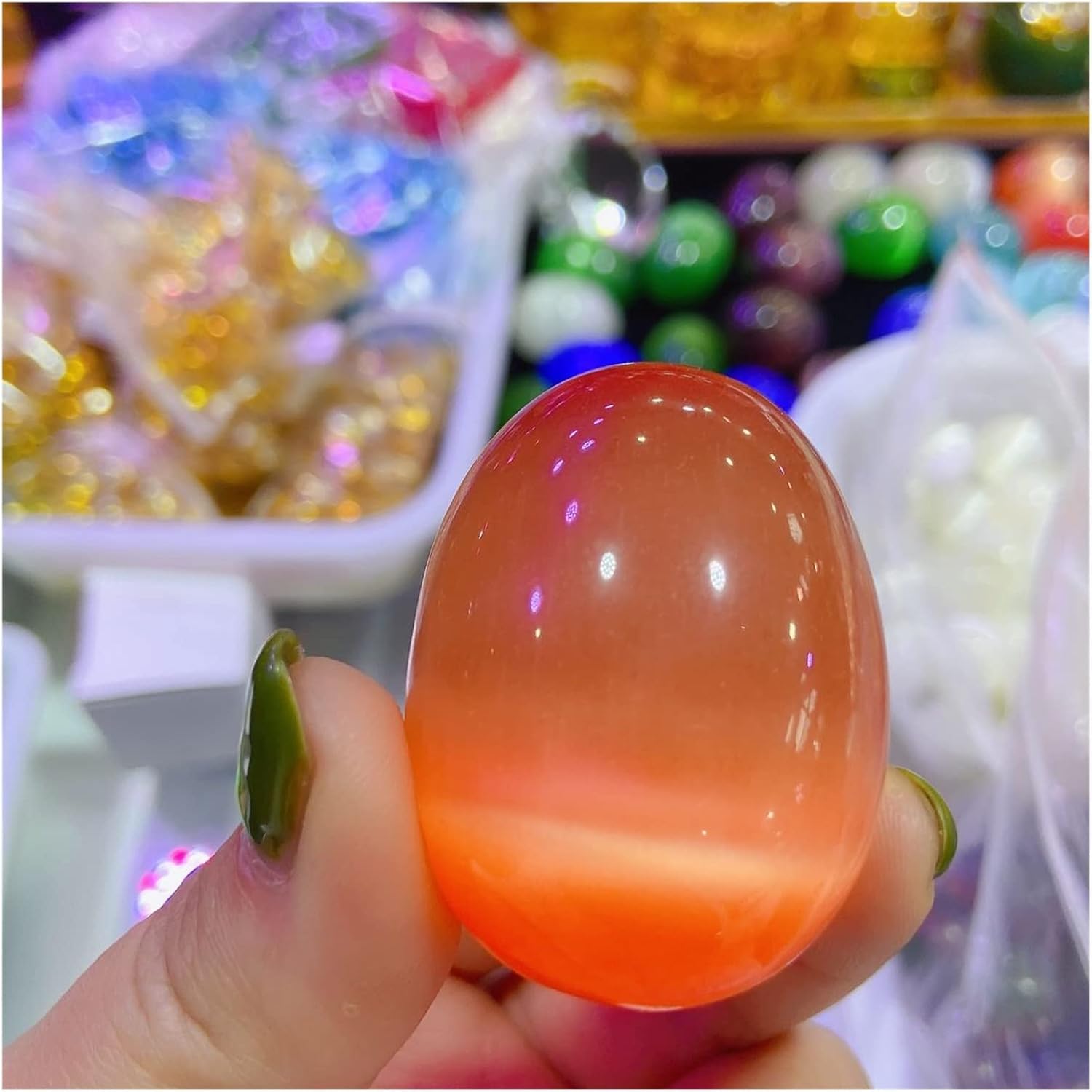 PEKMAR Natural Crystal Reiki Stones for Meditation and Home Decor