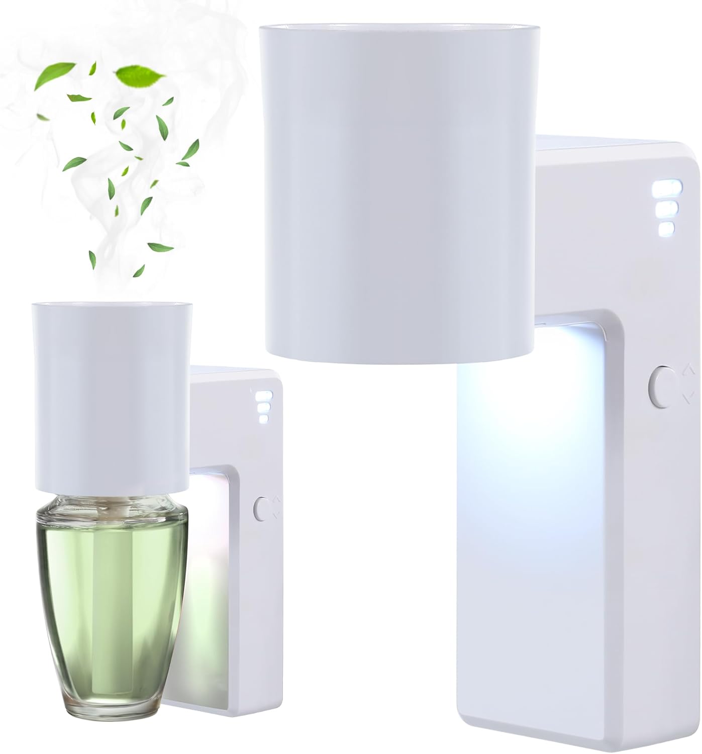 2 PCS Wall Fragrance Plug In with Night Light and Oil Diffuser