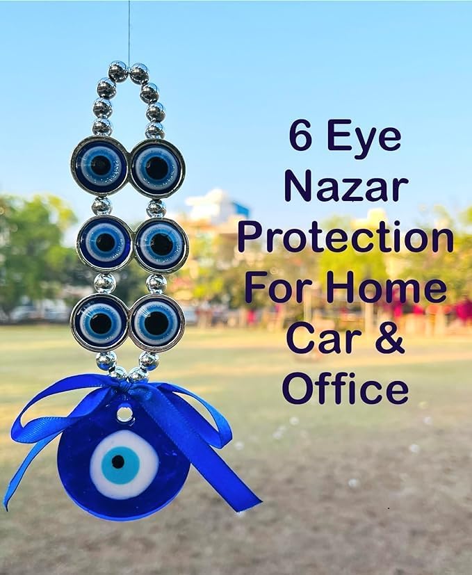 Blue Evil Eye Hanging Home Car Office Pack of 1
