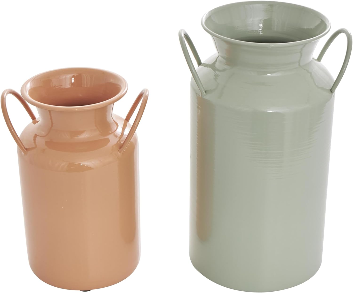 Deco 79 Multi Colored Metal Vase Set of 2