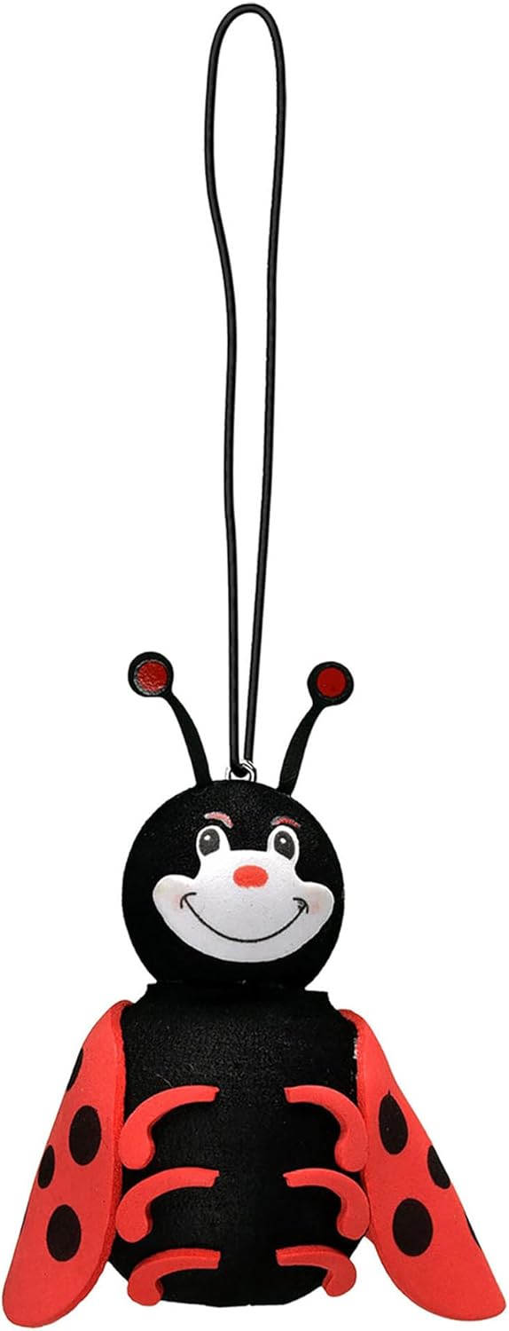Cute Ladybug Rear-View Mirror Car Charm Dangler