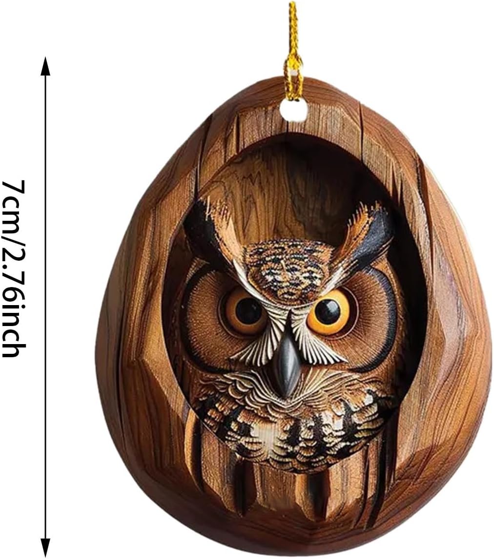 Animal Christmas Tree Decor 2024 Vintage Rustic Hanging Ornaments