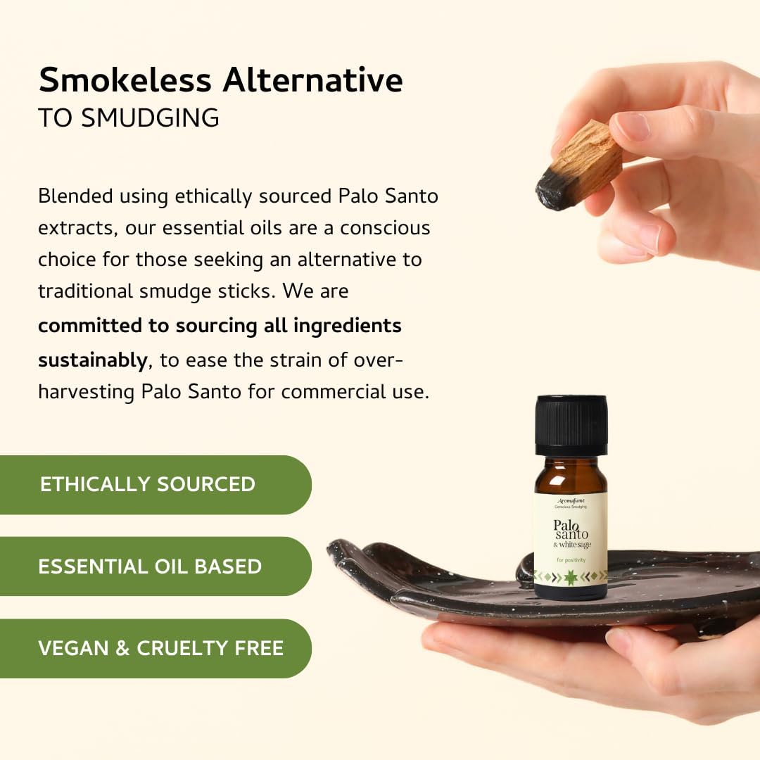 Palo Santo White Sage Essential Oil Diffuser Blend by Aromafume