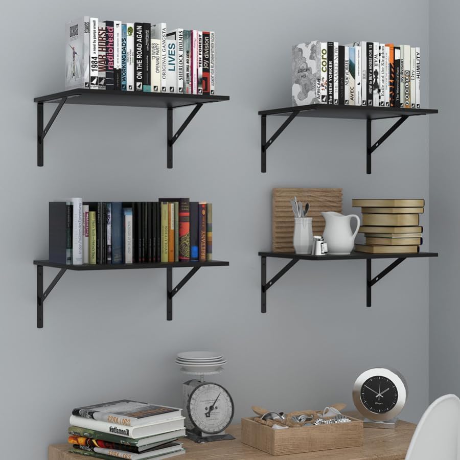 YISHIDA 12 Inch Deep Floating Shelves for Wall
