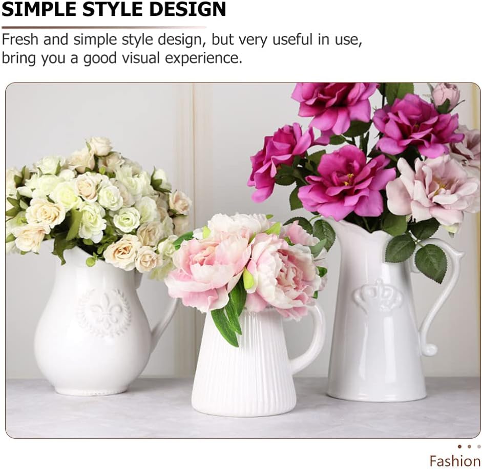 KESYOO Ceramic Vase With Simple Design For Home Office Kitchen Decor