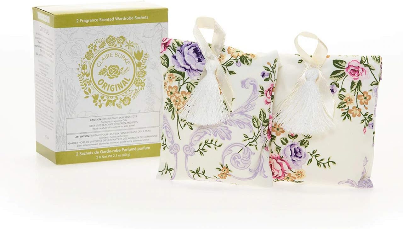 Claire Burke Scented Sachets Floral Fragrance 2 ct