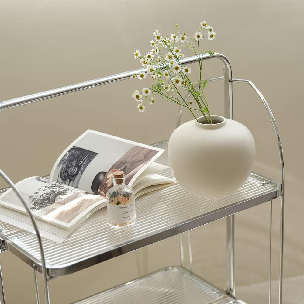 Full Moon Vase for Flowers and Hydroponics 65 x 72 Matte Crme