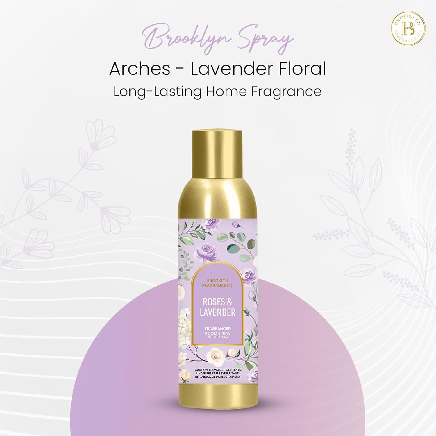 Brooklyn Fragrance Co Arches Room Spray 6 Fl Oz Lavender Floral Air Freshener