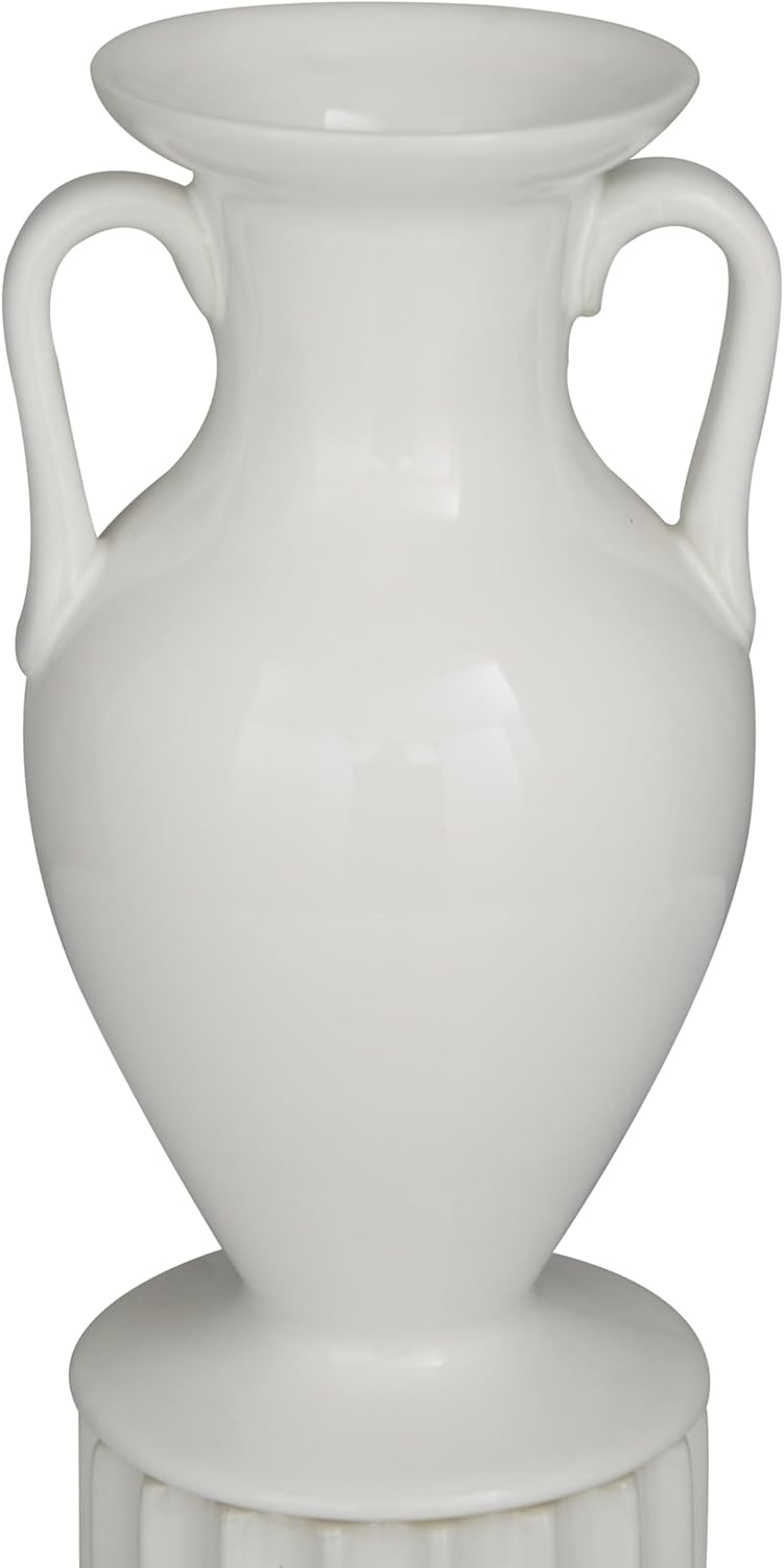 Deco 79 Porcelain Vase Set of 2 Greek Inspired White