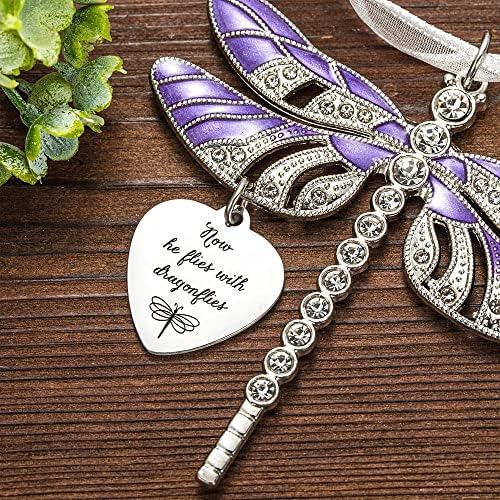 Personalized Dragonfly Memorial Ornament for Loss of Loved One