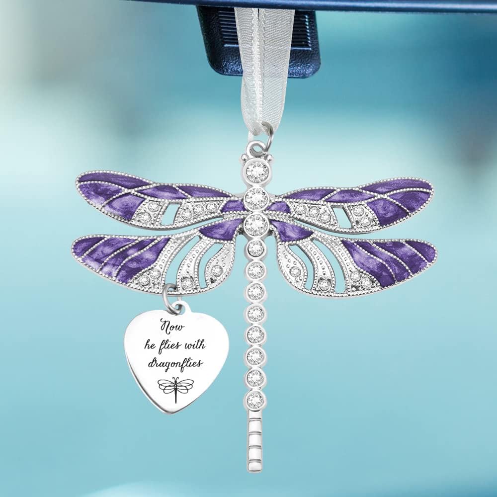 Personalized Dragonfly Memorial Ornament for Loss of Loved One