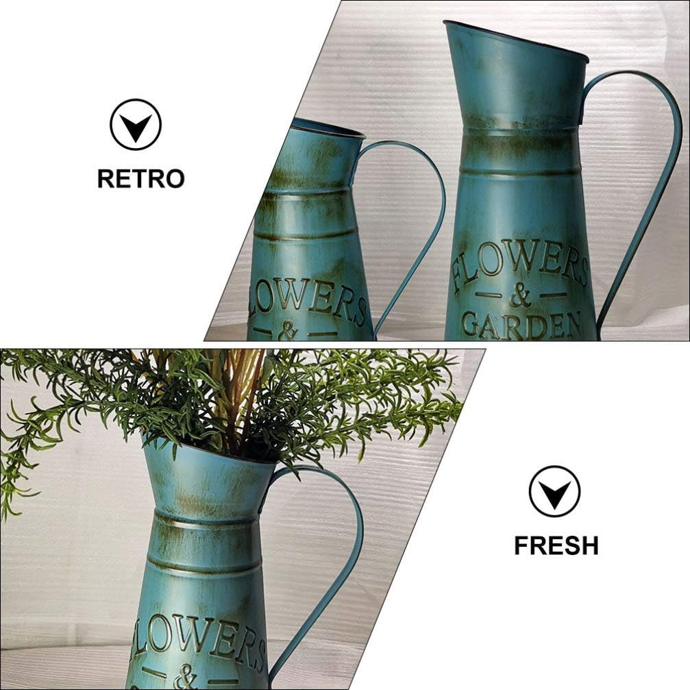 DOITOOL Retro Kettle Flower Vase for Home Decor