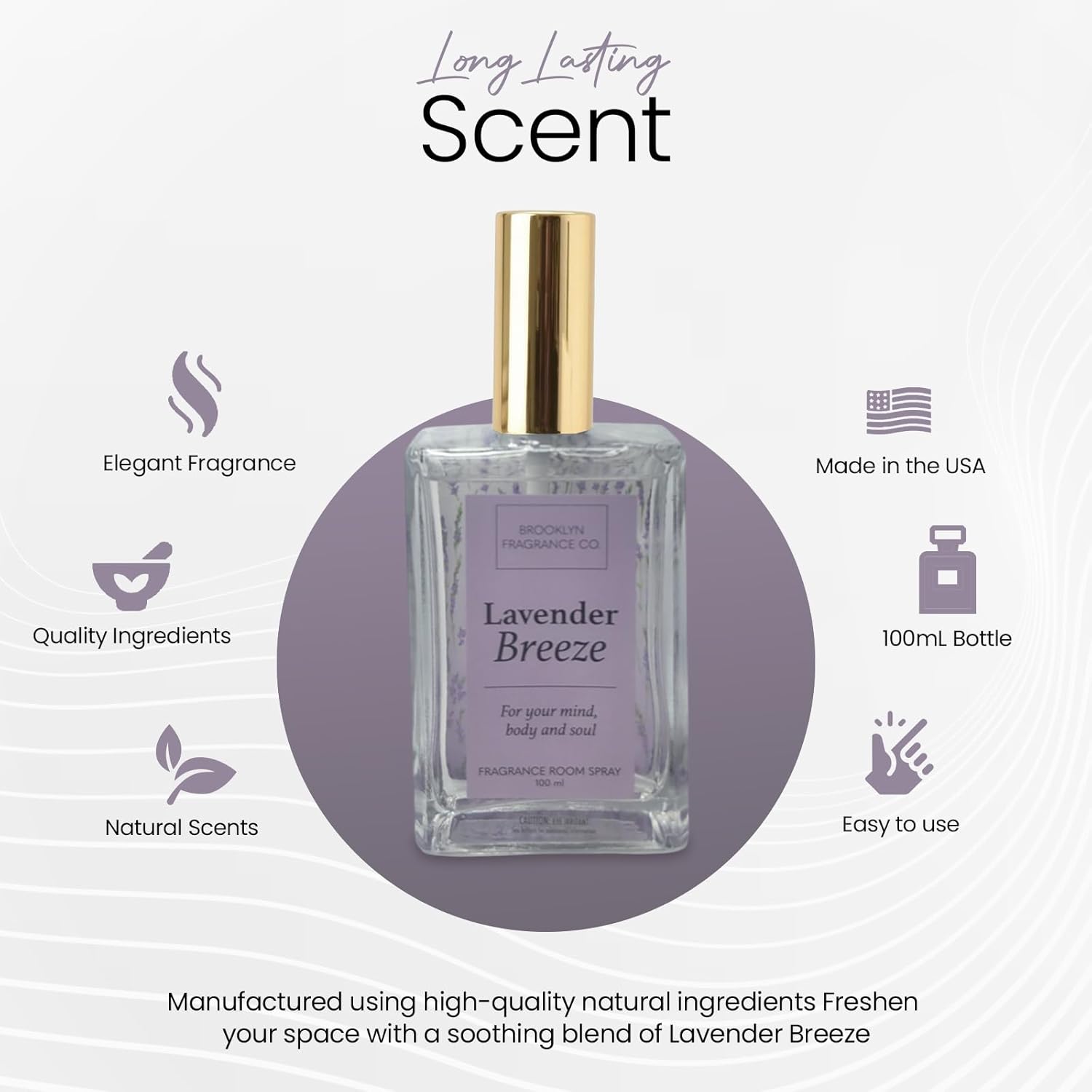 Brooklyn Fragrance Co Ombre Spa Room Spray Lavender Breeze