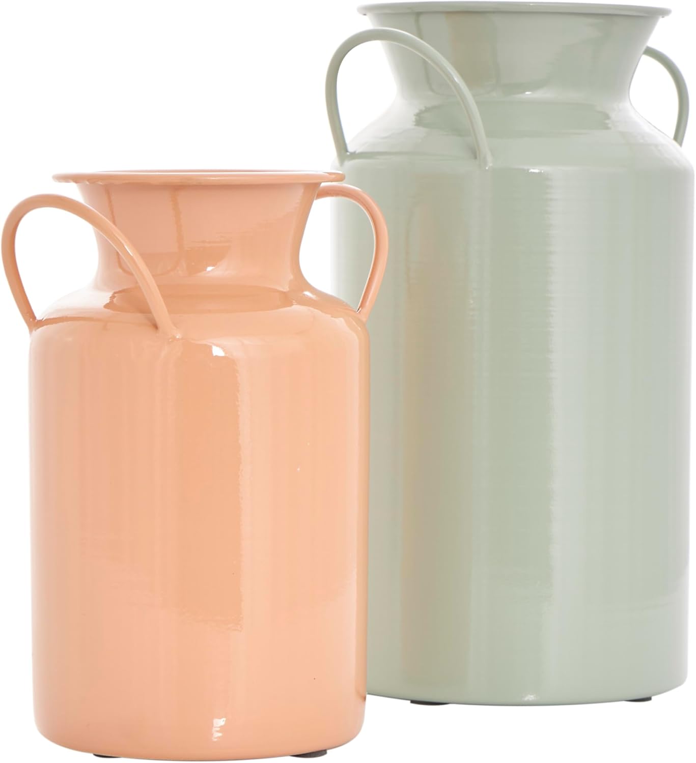 Deco 79 Multi Colored Metal Vase Set of 2